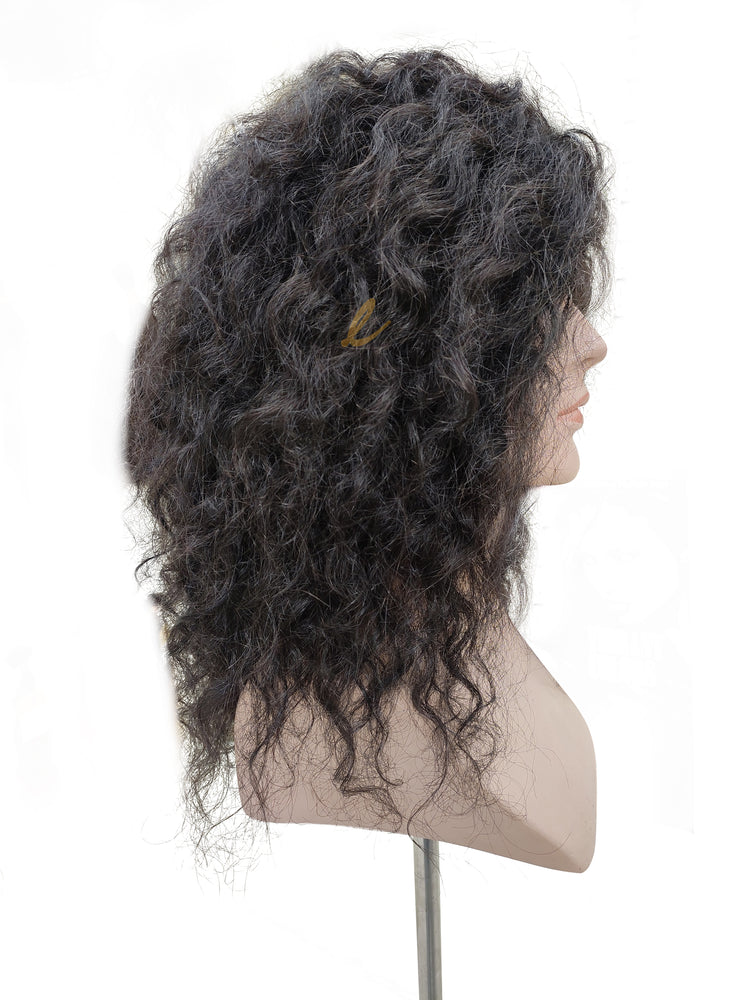 Closure Wig 150% Density - Natural Curly (HD Lace)