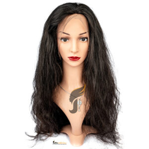 Natural Wavy HD Lace Front Wig – 150% Density