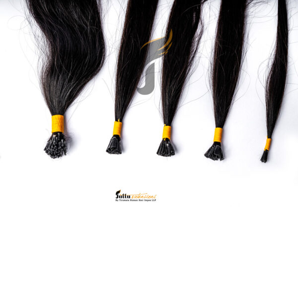 Flat Tip Keratin Hair Extensions – Natural Curly