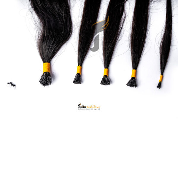 V-Tip Keratin Hair Extensions – Natural Wavy